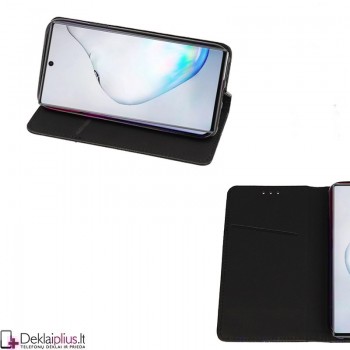 Telone atverčiamas dėklas - juodas (telefonams Samsung Note 10)